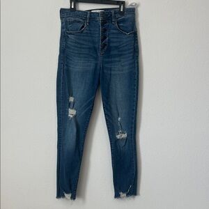 ABERCROMBIE & FITCH Super Skinny High Rise Ankle Jeans